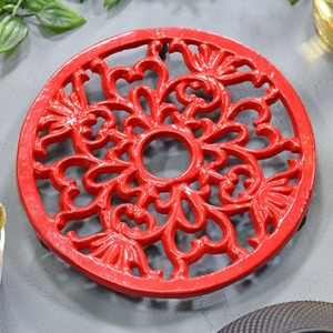 Trivet de metal de primera calidad, protector de mesa resistente al calor, soporte duradero de hierro para ollas calientes, protección para encimeras de cocina y comedor - Product Image 1