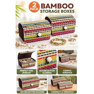 Handcrafted Bamboo Beaded Jewelry Box Wholesale | Artisan Storage Solution India - Product Image 3