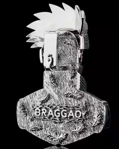 จี้การ์ตูนโจ๊กเกอร์ขนาดใหญ่ สไตล์ฮิปฮอป ประดับเพชรโมอิสซาไนต์แบบจำลอง  รับสั่งทำเป็นของขวัญ ราคาไม่แพง - Product Image 2