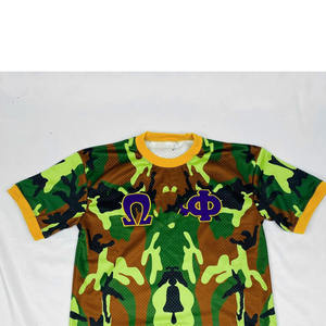 เสื้อยืดคอกลมปักลายตัวอักษรกรีกแบบกำหนดเองจากผู้ผลิตโอเมก้า สำหรับผู้ชาย  สำหรับชมรมนักเรียนชาย  ผ้าฝ้ายถัก 100% - Product Image 5