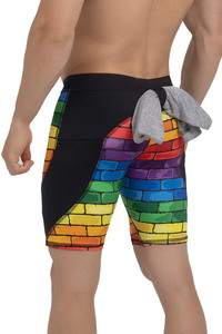 Pantalones Cortos Deportivos de Compresión de Lana Sólida para Hombre, de Secado Rápido, para Gimnasio, Entrenamiento y Correr - Product Image 5