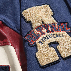 Fabricant de vestes universitaires personnalisées OEM – Blouson de baseball universitaire haut de gamme avec corps en laine et manches en cuir pour les marques de vêtements - Product Image 6