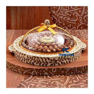 Wholesale Unique Mother of Pearl Tray from Vietnam Perfect for Ramadan <b>Eid</b> Dessert Display and Sustainable <b>Gift</b> Options - Product Image 1