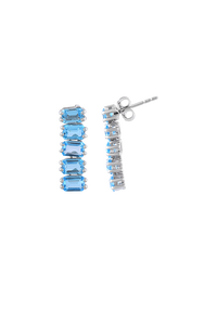 Blue Topaz <b>Necklace</b> <b>Set</b> in 92.5 Sterling <b>Silver</b> KLSS-40246 - Product Image 2