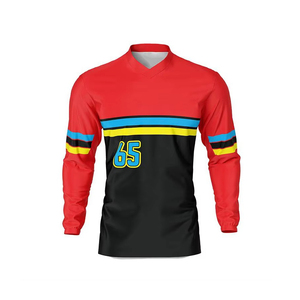 Direct Factory Price High Quality Breathable Plus Size Men's Motocross Jersey Custom Team Name Sportswear Polyester/Nylon Quick - Product Image 3