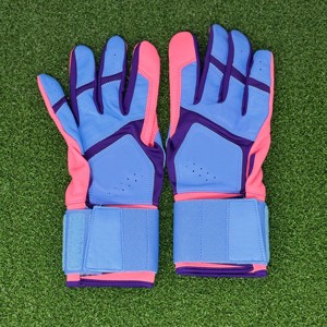 Professional Baseball Safety Batting <b>Gloves</b> Unisex Waterproof Hook Loop Closure Polyester/Cotton All Seasons Custom Colors - Product Image 3