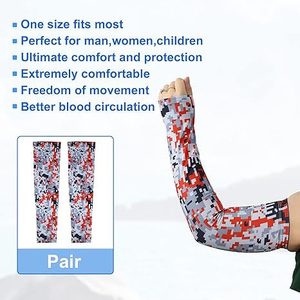 Manchon de compression respirant pour hommes et femmes, en nylon élastique, protection solaire UV, pour le sport et le coude - Product Image 5