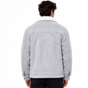 High Quality Custom Fit <b>Men's</b> Casual <b>Sherpa</b> <b>Jacket</b> with Front Logo Breathable Winter Outdoor Latest Arrival for Sale - Product Image 4