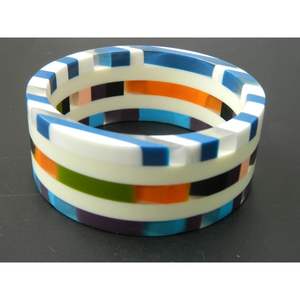 RR ENTERPRISES Bracelets classiques faits à la main en résine et en bois, apprêts de bijouterie, fabriqués en Inde - Product Image 5