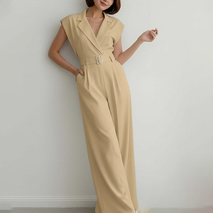 <span class=keywords><strong>Mono</strong></span> Sexy Personalizado sin Mangas con Cuello Halter, Ropa de Verano para Mujer, Nuevo <span class=keywords><strong>Mono</strong></span> Versátil con Cintura Recta, Ropa de Mujer - Product Image 3