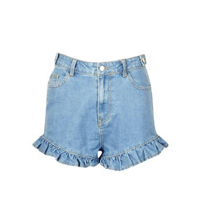 โรงงานขายส่งราคาถูก รับผลิตจำนวนมาก รับทำแบรนด์ส่วนตัว จัดหาสินค้าลำลอง ปี 2026 ราคาโรงงานถูก กางเกงยีนส์ขาสั้นผู้หญิง - Product Image 3