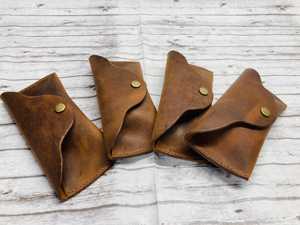 Étui à lunettes vintage en cuir de vachette, pochette de luxe faite à la main, étui fin et souple pour lunettes de lecture, housse de protection LGC-0167 - Product Image 1