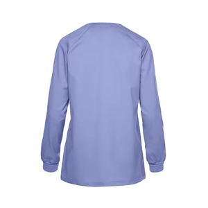 Blouses médicales zippées pour hommes en tissu extensible 4 directions Spandex/Polyester – Ensembles de blouses d'infirmière pour hôpital – Vêtements médicaux - Product Image 3