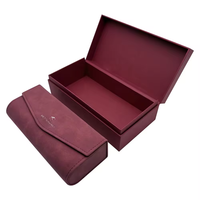 Étuis rigides en carton pour lunettes de soleil et lunettes de vue, personnalisés avec logo de luxe, doublure en éponge et fermeture magnétique