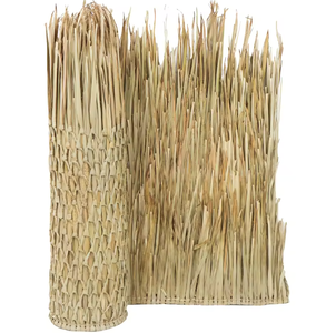 Parasol en feuilles de palmier naturelles du Vietnam de 2 m avec structure en bois pour l'extérieur, le jardin, les complexes hôteliers et l'ombrage - Product Image 2