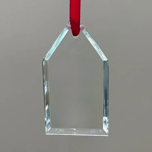 DAOTIAN Ornement de maison en cristal K9 de qualité supérieure - Décoration suspendue en verre transparent épais, prêt pour l'impression UV et la gravure laser, DIY unique - Product Image 4