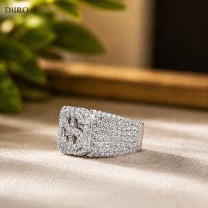 luxury Iced Moissanite Proposal <b>Ring</b> Round Brilliant Diamond Hip Hop Jewelry 925 Sterling <b>Silver</b> for <b>Men</b> <b>Ring</b> - Product Image 2