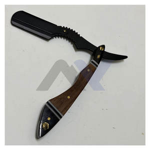 Rasoir de sécurité manuel pour hommes, rasoir professionnel en bois pour barbier, rasoir à lame unique en acier inoxydable de qualité supérieure, qualité salon - Product Image 2