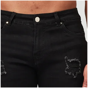 New Style <b>Jeans</b> Shorts for <b>Mens</b>, <b>Mens</b> Ripped Denim <b>Jeans</b>, Softener Breathable Distressed Boys Casual Wear Summer Denim Shorts - Product Image 2