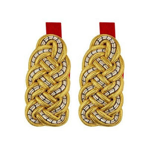 Épaulettes de Cérémonie en Polyester et Coton de Qualité Supérieure, Brodés et Découpés au Laser, avec Logo Personnalisé pour Uniformes Formels - Product Image 2