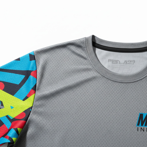 แถบสะท้อนแสงเพื่อความปลอดภัย เสื้อยืดออกกำลังกาย วิ่งกลางคืน มองเห็นได้ชัดเจน ชุดกีฬา ระบายอากาศได้ดี เสื้อออกกำลังกายแบบมองเห็นได้ชัดเจนสำหรับผู้ชาย - Product Image 5