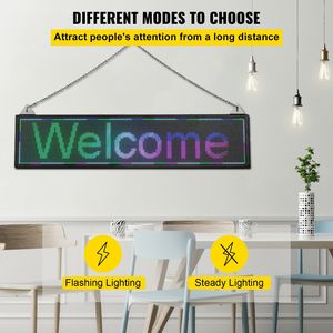 Insegna LED Scorrevole a Colori P6 per Interni da 40'' x 9'' Controllata via WiFi USB, Display Video ad Alta Risoluzione, Pannello Messaggi - Product Image 4