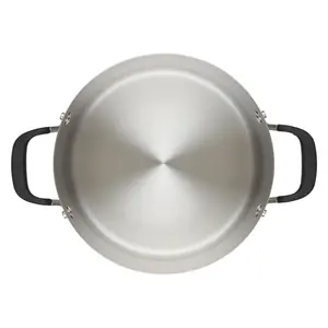 Casserole de buffet de mariage à poignée dorée, faite à la main pour les fêtes, les mariages et les réunions de famille, fabriquée par Zahid Exports, ronde - Product Image 2