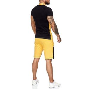 summer custom cotton sweatsuit gym set jogging suit two piece shirt and shorts sets - Product Image 4