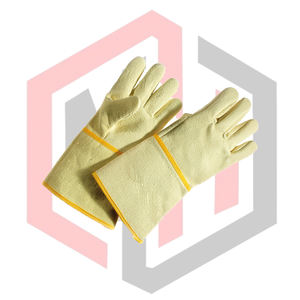 Gants de jardinage en cuir, gants de sécurité anti-choc pour la lutte contre les incendies, résistants à la chaleur, durables, respirants, sans silicone, sans poudre - Product Image 2