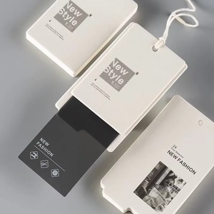 Custom Eco-Friendly Embossed Luxury Paper Hang Tag Fashion-Forward Design with Logo for Garments Clothes Labels - Product Image 2