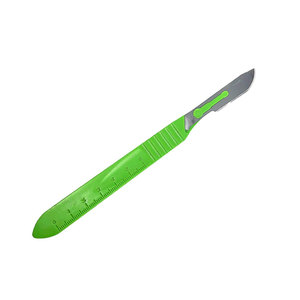 Instrument chirurgical manuel # 4 Manches de scalpel en acier inoxydable avec poignée antidérapante pour interventions médicales Scalpel 4 - Product Image 3