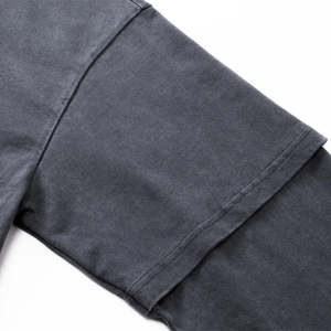 เสื้อยืดแขนสั้นผู้ชายผ้าฝ้าย 100% ซักกรดสองชั้น - Product Image 4