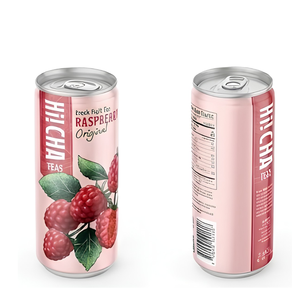 Thé glacé aux fruits frais de framboise de qualité supérieure, canette de 330 ml, saveur originale, emballage rose, boisson prête à boire pour la vente au détail et en gros - Product Image 4