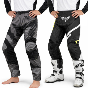 Pantalones de Motocross para Hombre, Pantalones de Carreras Todoterreno, Transpirables, con Protección para las Rodillas - Product Image 1