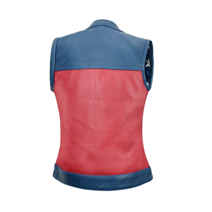 Gilet en cuir pour femme Freedom Belle, doublure personnalisée, tailles plus, vente en gros, faible MOQ avec service OEM - Product Image 2