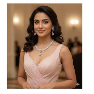 Ensemble de collier de mariée traditionnel en laiton pour femmes avec finition brillante et fermoir robuste pour mariages, fiançailles et occasions spéciales - Product Image 3