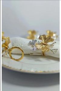 Anneau de serviette en métal motif papillon pour une décoration de table élégante, idéal pour les dîners de luxe, les restaurants, les mariages et l'aménagement intérieur, support fait main - Product Image 6
