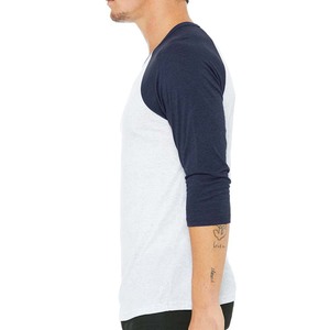 Men's Gray <b>Black</b> Raglan Sleeve <b>Long</b> Sleeve <b>T</b>-<b>Shirt</b> O-Neck Casual Oversized Regular 100% Cotton Solid Color Anti-Wrinkle 320g - Product Image 6