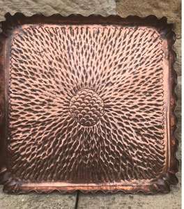 ถาดเสิร์ฟทองแดงแท้พร้อมหูจับ ถาดอาหารเคลือบทองแดงสำหรับงานแต่งงาน งานเลี้ยง ใช้เสิร์ฟบนโต๊ะ - Product Image 5