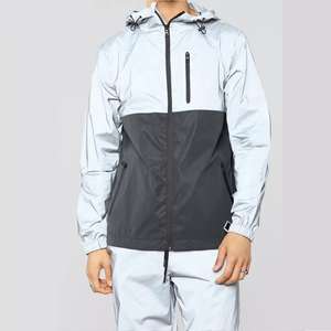 ผู้ผลิต OEM เสื้อแจ็คเก็ตซิปแบบกำหนดเอง ชุดเสื้อผ้ากันหนาวโพลีเอสเตอร์สำหรับผู้ชาย เสื้อกันลม ชุดกีฬาวิ่ง ชุดวอร์ม - Product Image 6