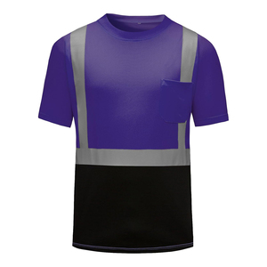 Camiseta de Trabajo Funcional de Alta Visibilidad Personalizada, Transpirable, Antihumedad, Ripstop, Conjunto de Trabajo, Camiseta de Seguridad Reflectante para Hombre - Product Image 1