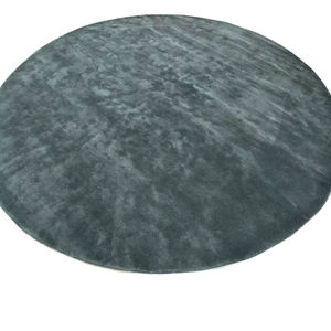 Compre Alfombra Redonda Hecha a Mano de Lana Viscosa para Decoración del Hogar |   Alfombra de color sólido, tono neutro, tamaño personalizado para sala de estar - Product Image 1