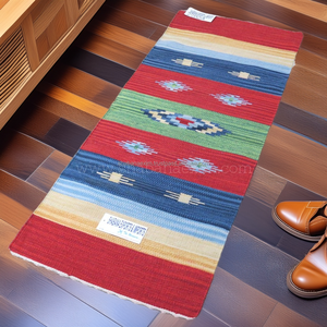 Alfombra Kilim Vintage, diseños de arte hechos a mano únicos, alfombra lavable para interiores y exteriores, accesorio de decoración del hogar - Product Image 6