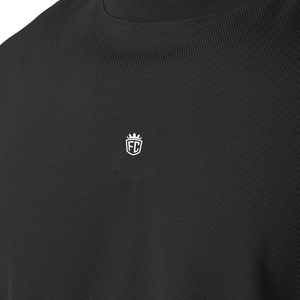 Sudadera Negra de Cuello Redondo para Hombre, Algodón Premium, Manga Larga, Estilo Deportivo, Ropa Urbana, Suministro al por Mayor OEM - Product Image 5