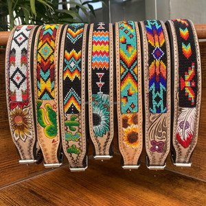 ปลอกคอหนังสำหรับสัตว์เลี้ยงปรับได้ดีไซน์หรูปลอกคอสุนัขประดับลูกปัดหนังแบบพรีเมี่ยมสไตล์ใหม่ออกแบบได้ตามต้องการ - Product Image 6