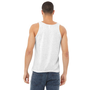 Camiseta sin mangas BELLA+CANVAS unisex para hombre, personalizada, de algodón transpirable, cuello redondo, 180g, para gimnasio, ajustada y acanalada - Product Image 4