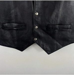 Chaleco de Cuero Personalizado para Hombre, de Piel de Vaca de la Mejor Calidad, Elegante, Precio al por Mayor, Cómodo - Product Image 4
