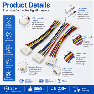 Harnais de câblage pour contrôleur de siège électrique à stockage d'énergie nouvelle, directement de l'usine, fabricant, faible MOQ - Product Image 5