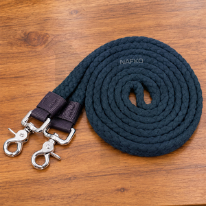 Cuerdas de nailon trenzadas de colores personalizados para caballos, de 2/3 metros, cuerda de polipropileno suave y duradera con mosquetones giratorios de alta resistencia. - Product Image 4