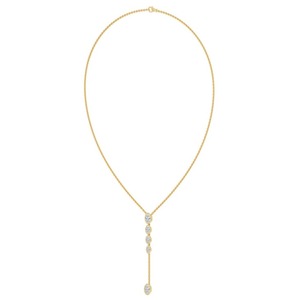 Collar Moderno con Colgante en Forma de Y, con Diamante Ovalado Cultivado en Laboratorio de 2.32 CTW, Engastado en Oro Rosa de 9K - Product Image 6